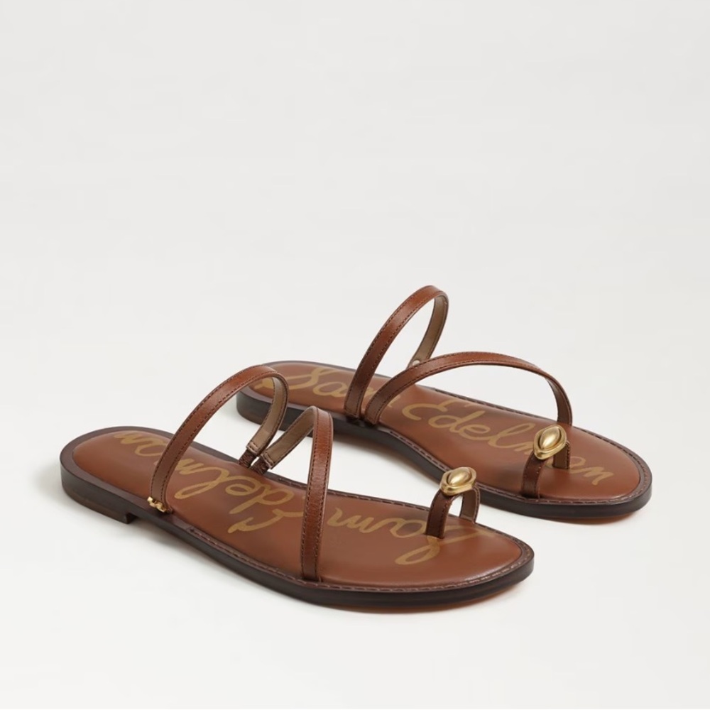 Sam Edelman Harlyn Toe Strap Sandal (Cognac)